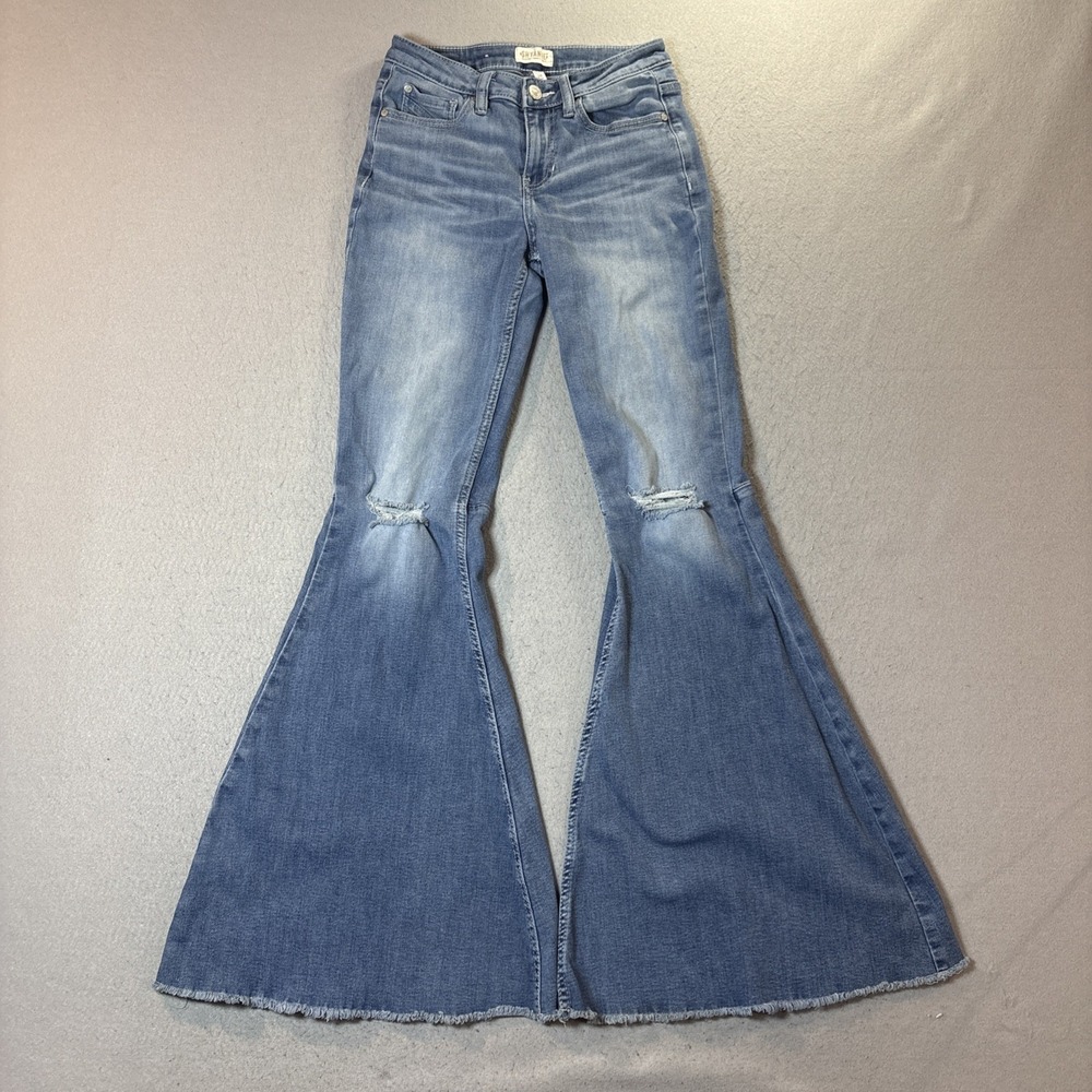 Shyanne Jeans Women's 28 Super Flare Bell Bottom Ripp Style Lot of 2 - Picture 14 of 16